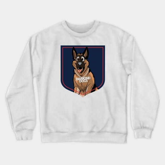 Diamond Dogs Crewneck Sweatshirt by ShayliKipnis